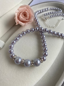 Pearly Grey Necklace