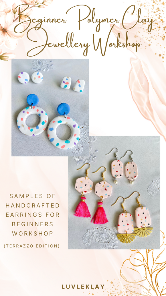 Polymer Clay Earrings Beginner 3d mon